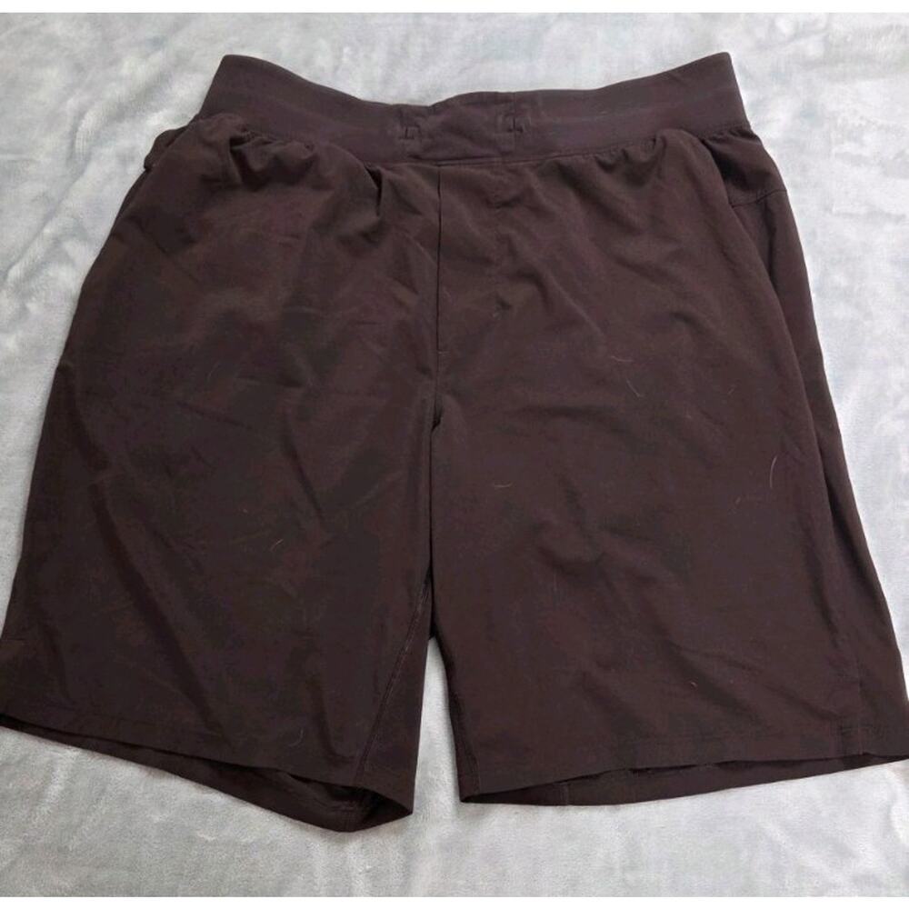 Lululemon T.H.E. Short 9" Linerless Brown Mens Large performance training Shorts